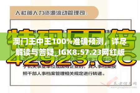 新澳門王中王100%期期中|確診釋義解釋落實,新澳門王中王期期中與確診釋義的深入解析及其實踐落實